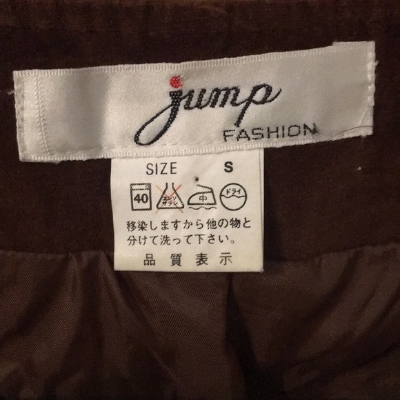 Vintage Jump Velvet Brown Jacket with Beaded Heart Cut Out Size Small - Picture 10 of 14